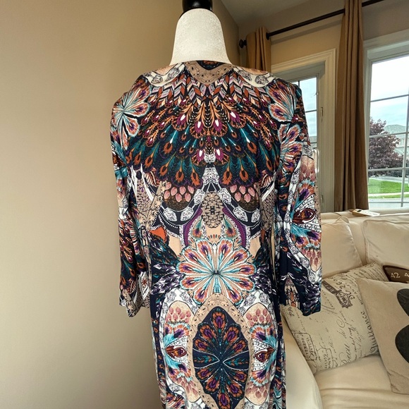 Dotty brand multi-colour Tunic with 3/4 sleeves - Picture 4 of 8